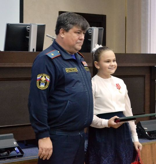 Дарина Абразумова получила медаль.