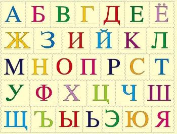 Русский алфавит в картинках.