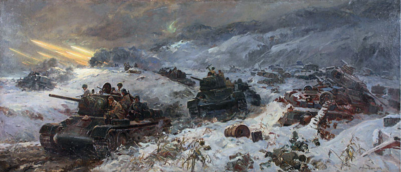 Битва под Моздоком в 1943 году. Картина
