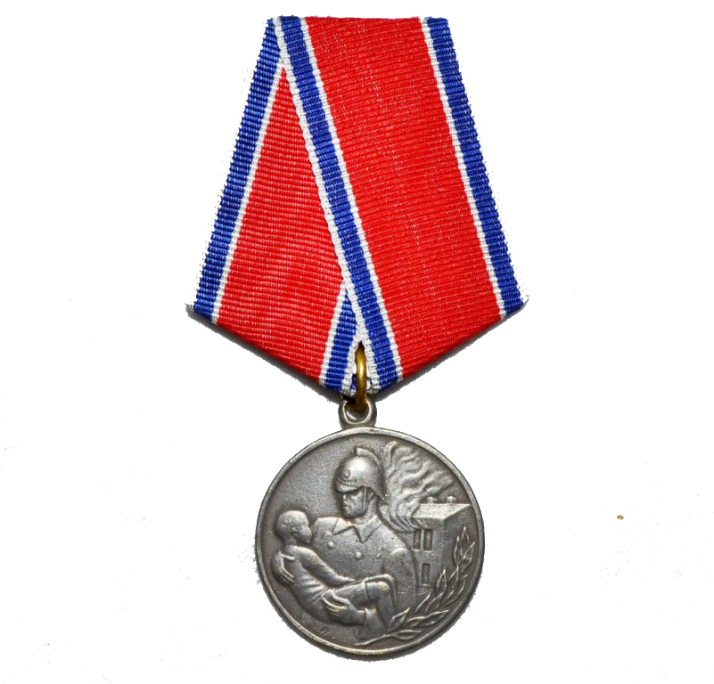 Медаль «За доблесть и отвагу на пожаре».