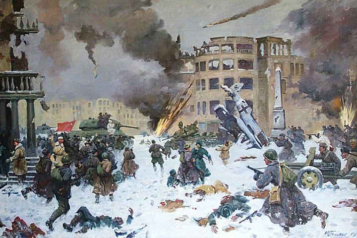 Бой в Сталинграде. Картина